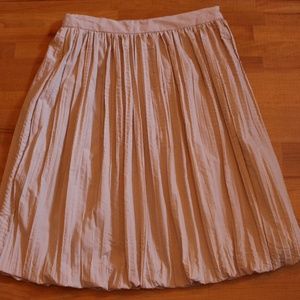 STAR City Tan Pleated Bubble Skirt